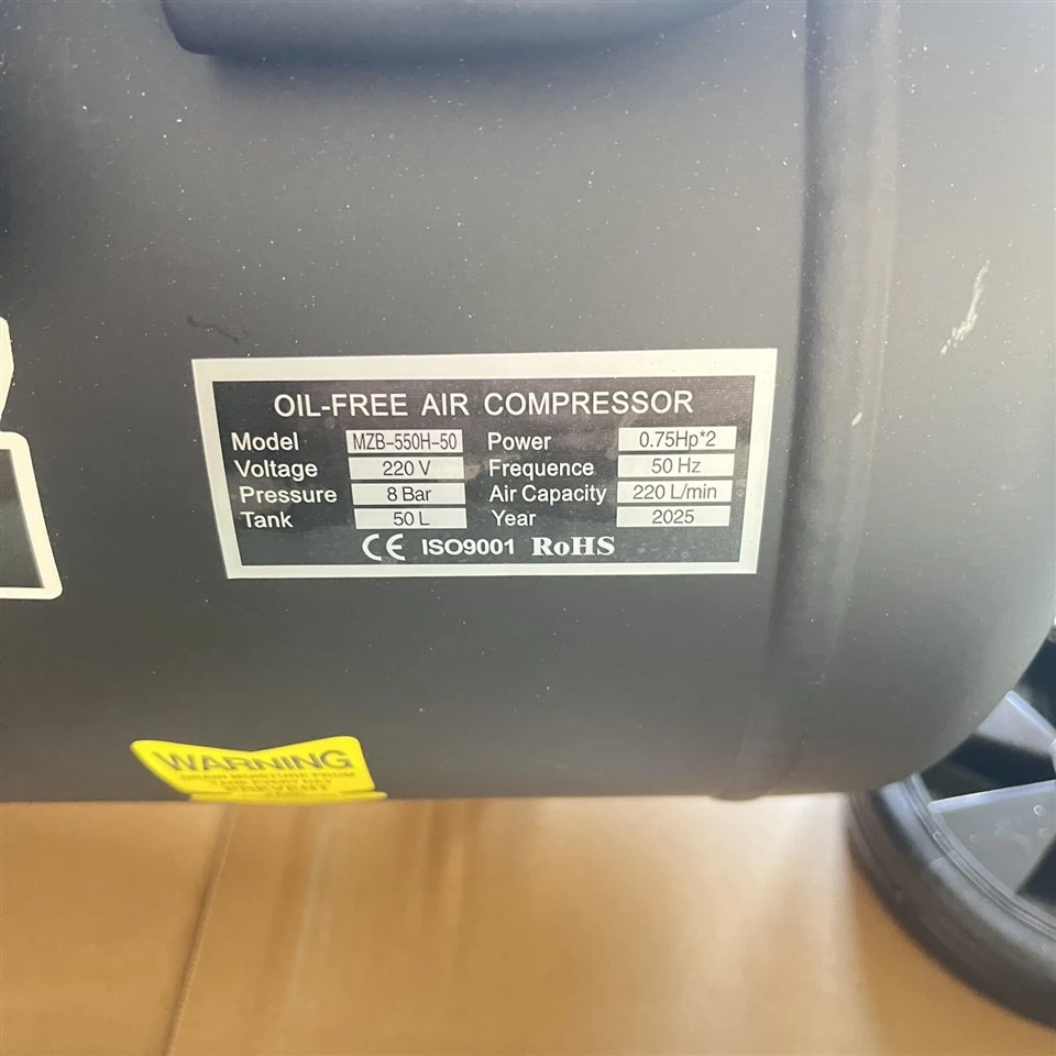 Air CompressorMZB-550H-50 1.1KW 1.5HP 2 Head Copper Wire 220V 50hz best